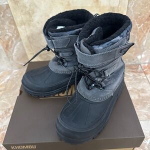Khombu forged iron snow boots in camo grey